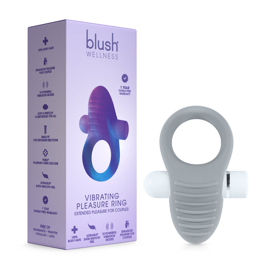 Blush Wellness Vibrating Pleasure Ring Slate