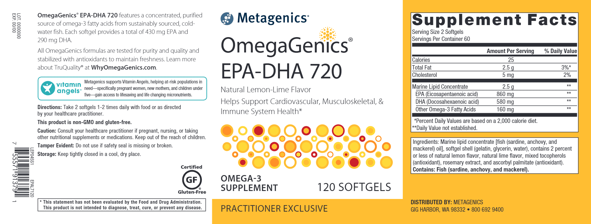 OmegaGenics EPPA-DHA 720 Lemon - Image 3