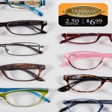 Franklin Eyewear Readers (2.50)-Pink